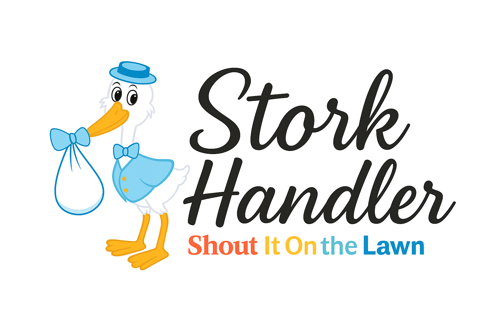 Stork Handler by Shout it on the Lawn